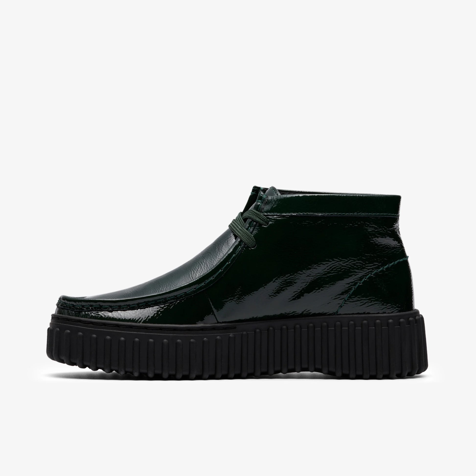 Botas De La Marca Clarks  Para Mujer Modelo Torhill Moss Green Patent En Color Verde