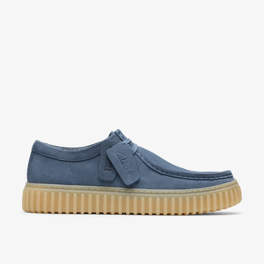 Zapatos Casual De La Marca Clarks  Para Hombre Modelo Torhill Lo Blue Suede En Color Azul