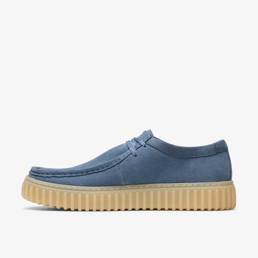 Zapatos Casual De La Marca Clarks  Para Hombre Modelo Torhill Lo Blue Suede En Color Azul