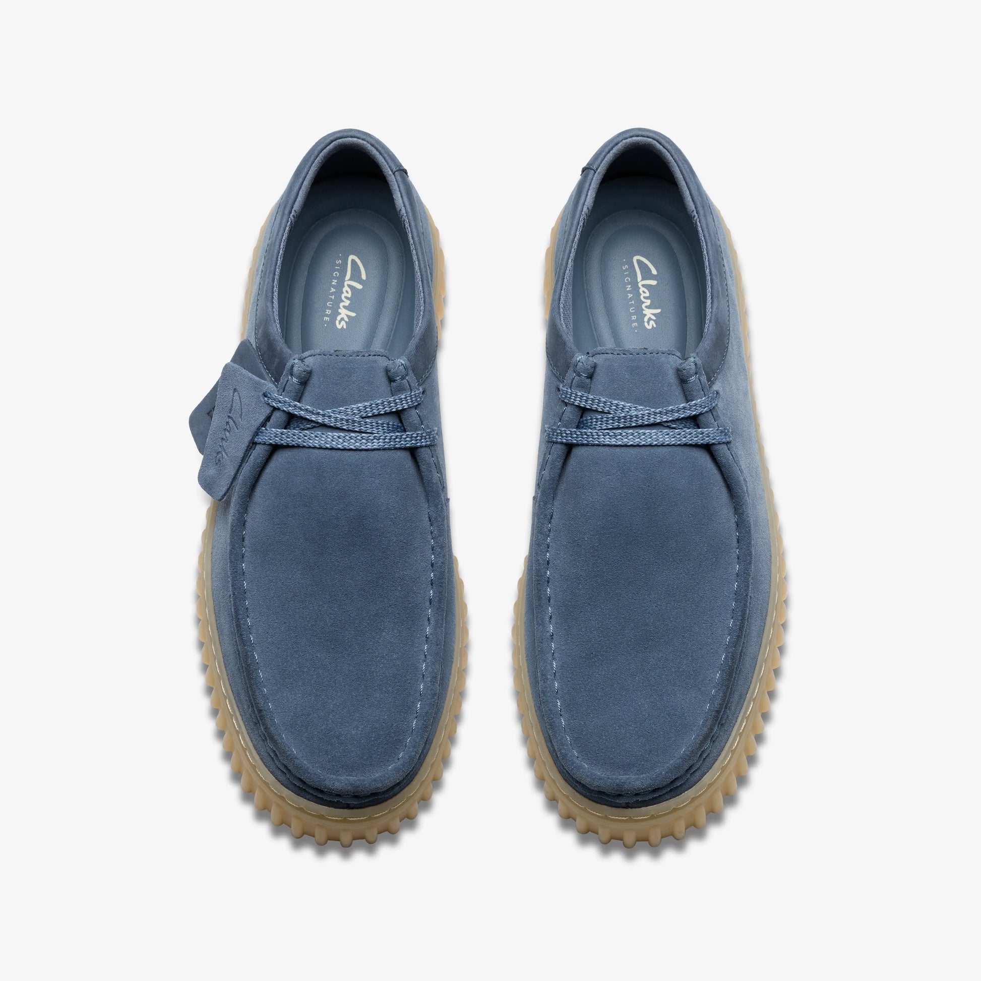 Zapatos Casual De La Marca Clarks  Para Hombre Modelo Torhill Lo Blue Suede En Color Azul