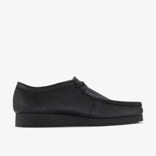Zapatos Casual De La Marca Clarks  Para Hombre Modelo Wallabeeevo Black Leather En Color Negro