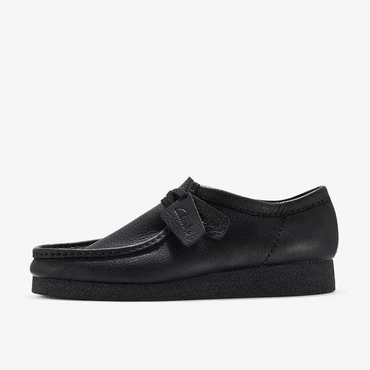 Zapatos Casual De La Marca Clarks  Para Hombre Modelo Wallabeeevo Black Leather En Color Negro
