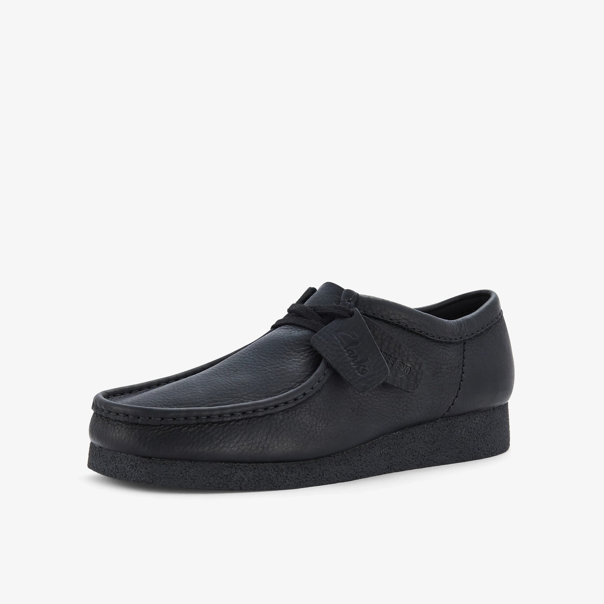 Zapatos Casual De La Marca Clarks  Para Hombre Modelo Wallabeeevo Black Leather En Color Negro