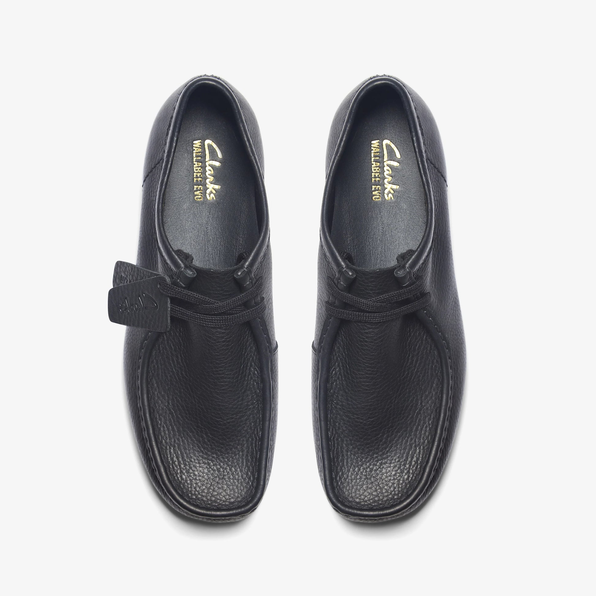 Zapatos Casual De La Marca Clarks  Para Hombre Modelo Wallabeeevo Black Leather En Color Negro