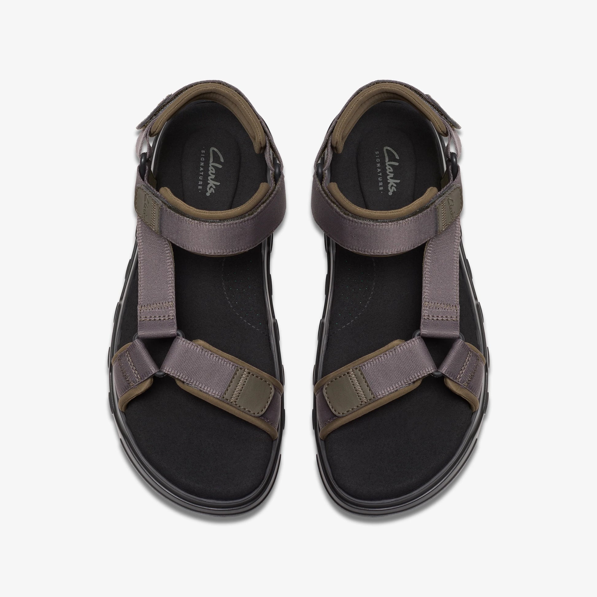 Sandalias De La Marca Clarks  Para Hombre Modelo Kilver Strap Khaki En Color Caqui