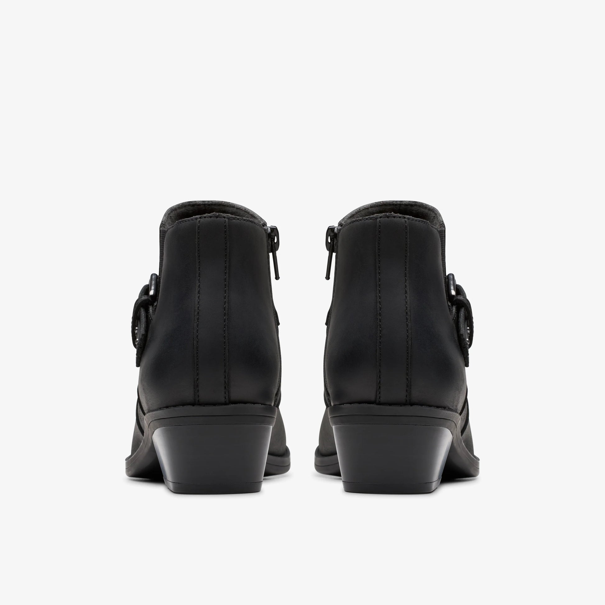Botas De La Marca Clarks  Para Mujer Modelo Danyelle Wish Black Oily Lea En Color Negro