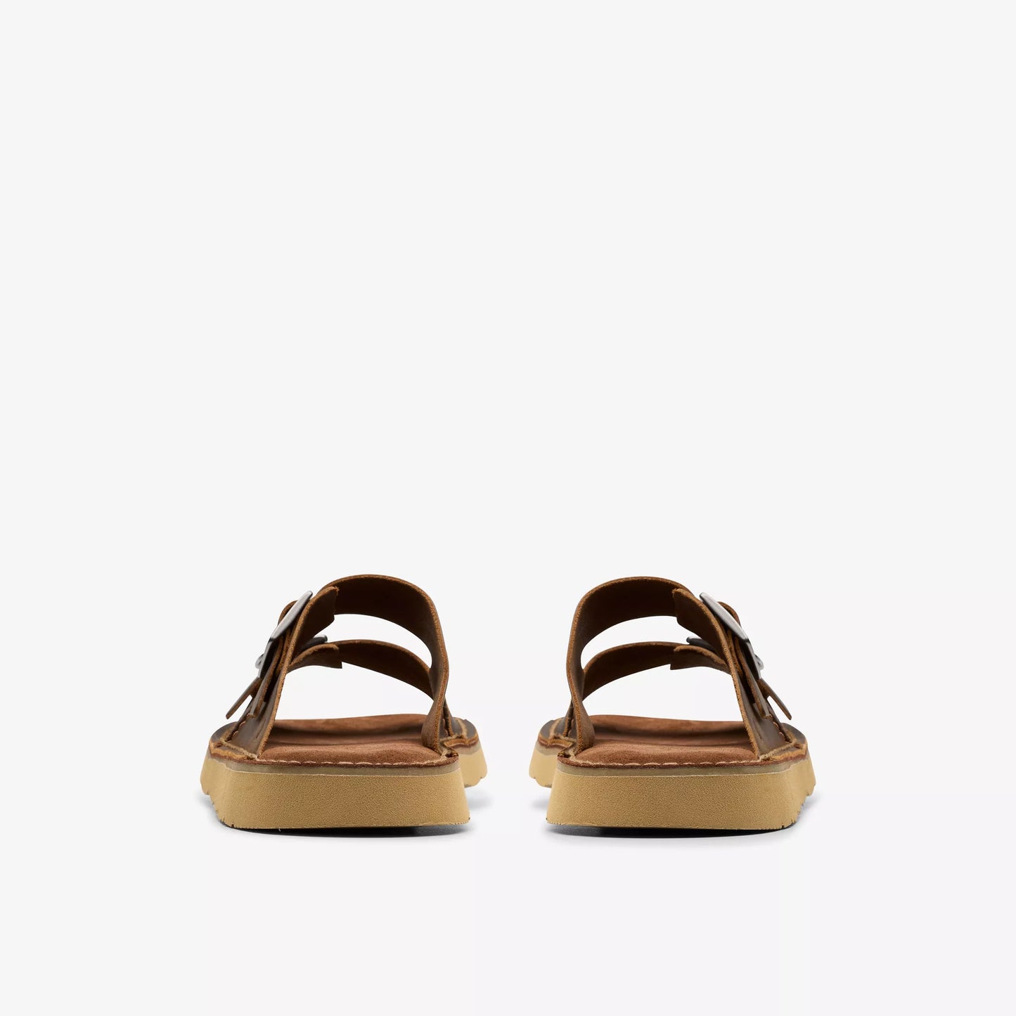 CLARKS | SANDALS | MEN | SOLSBURY STRAP BEESWAX LEATHER | BROWN