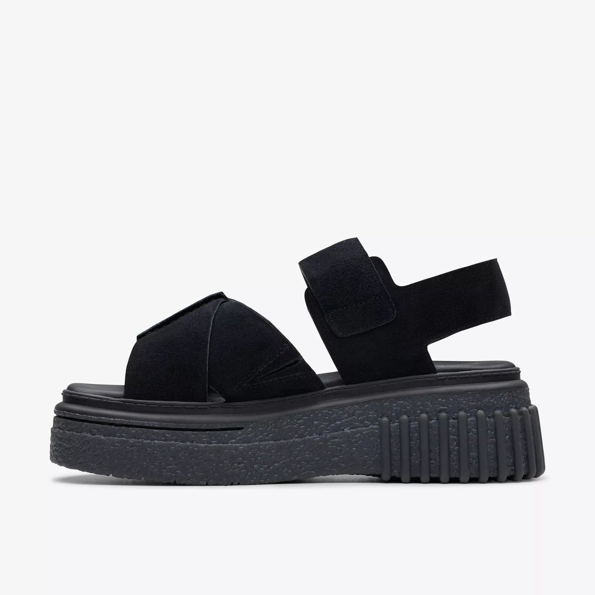 CLARKS Evamar Wish، صنادل أسود للنساء من Tascón