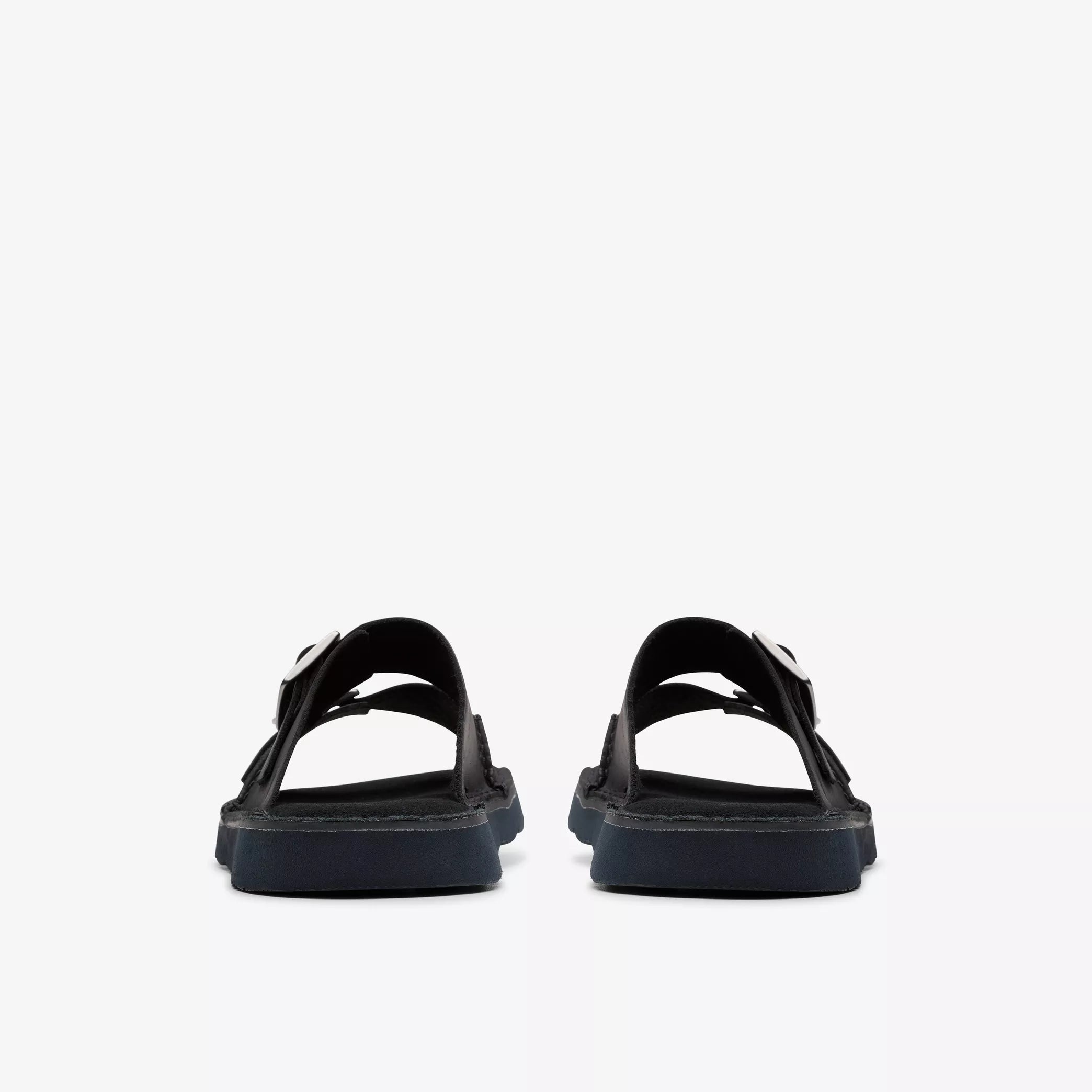 Sandalias De La Marca Clarks  Para Hombre Modelo Solsbury Strap Black Leather En Color Negro