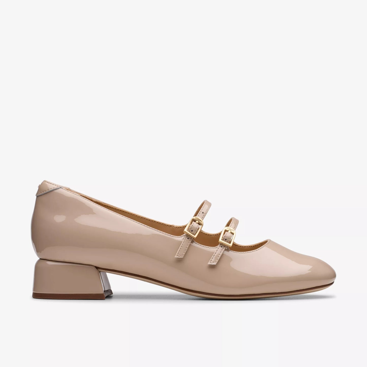 CLARKS | WOMEN'S SHOES | DAISS 30 SHINE | SAND PATENT LEATHER