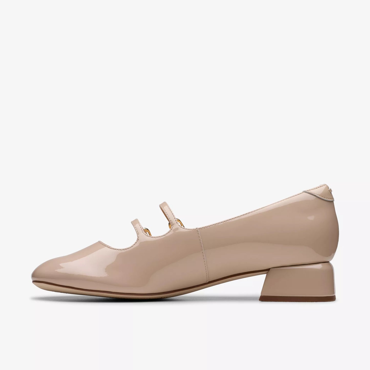 CLARKS | WOMEN'S SHOES | DAISS 30 SHINE | SAND PATENT LEATHER