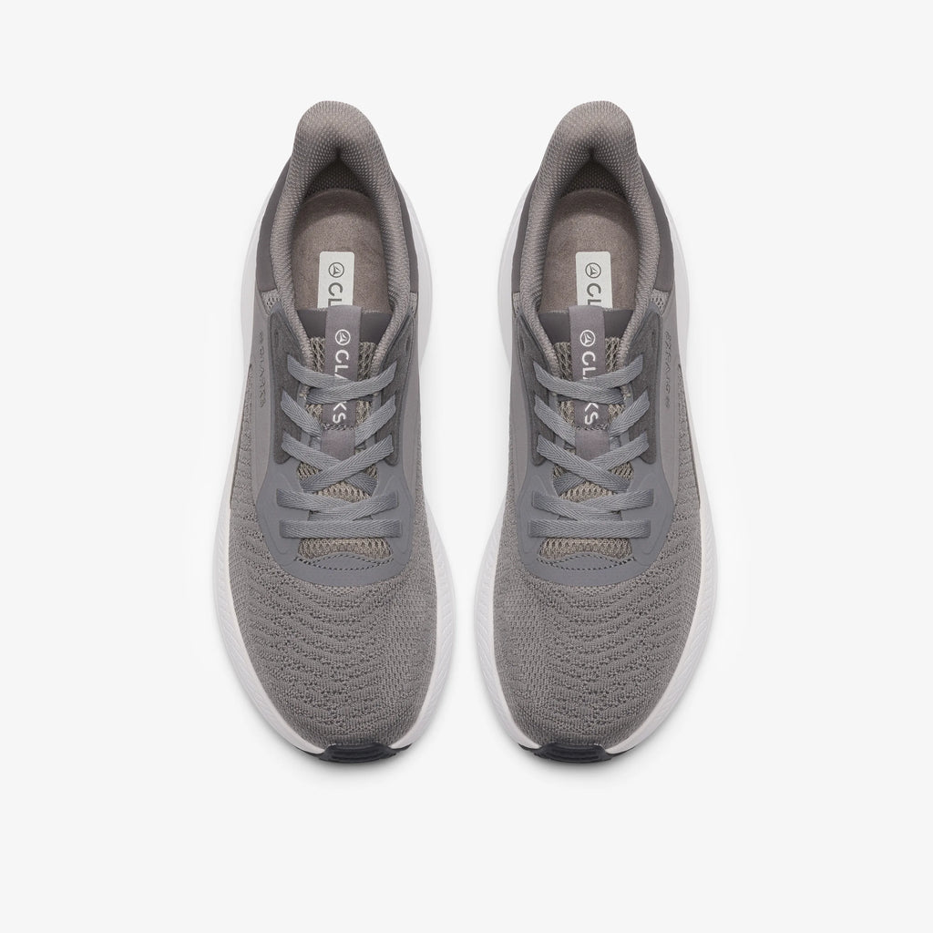CLARKS PACE MOVE GREY: grijs sneakers voor heren