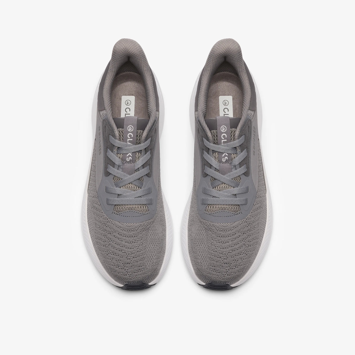 CLARKS PACE MOVE GREY: grijs sneakers voor heren