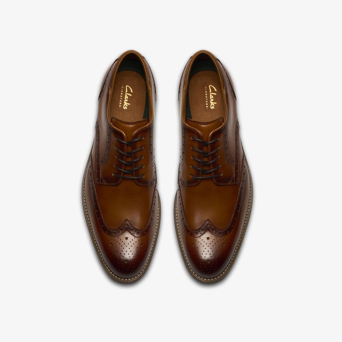 CLARKS | ZAPATOS DE VESTIR | HOMBRE | CRAFTREMI TIP TAN LEATHER | MARRÓN