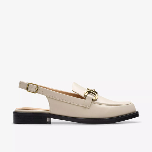 CLARKS | MOCASINES | MUJER | STRAVEN SLING CREAM LEATHER | BLANCO