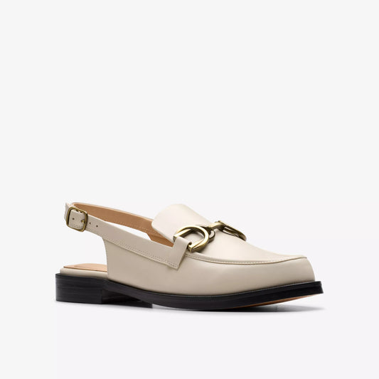 CLARKS | MOCASINES | MUJER | STRAVEN SLING CREAM LEATHER | BLANCO
