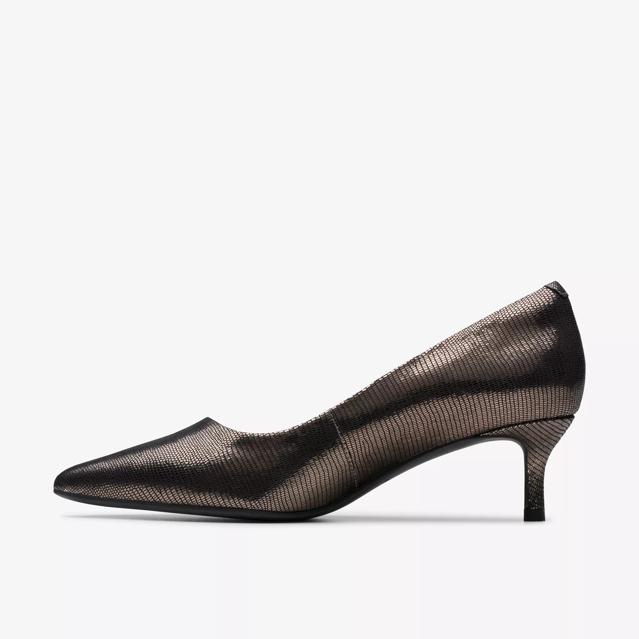 CLARKS | DRESS SHOES | WOMEN'S | ZAREY COURT METALLIC | Silver