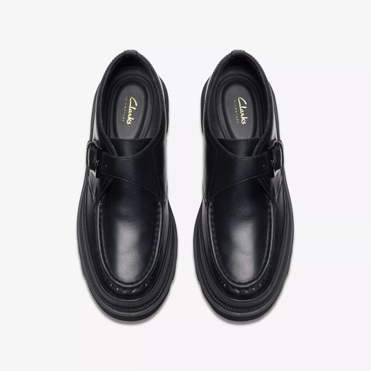 CLARKS | ZAPATOS CASUAL | HOMBRE | BADELL MONK BLACK LEATHER | NEGRO