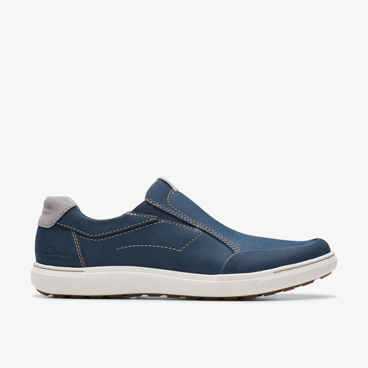 CLARKS | 男士休闲鞋 | MAPSTONE STEP NAVY NUBUCK | 蓝色的