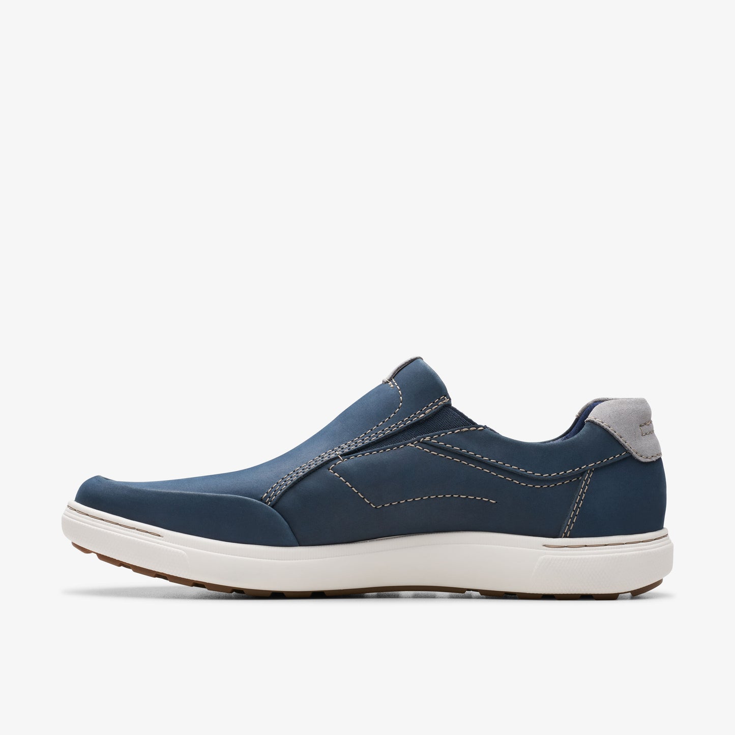 CLARKS | 남자를위한 캐주얼 신발 | MAPSTONE STEP NAVY NUBUCK | 파란색