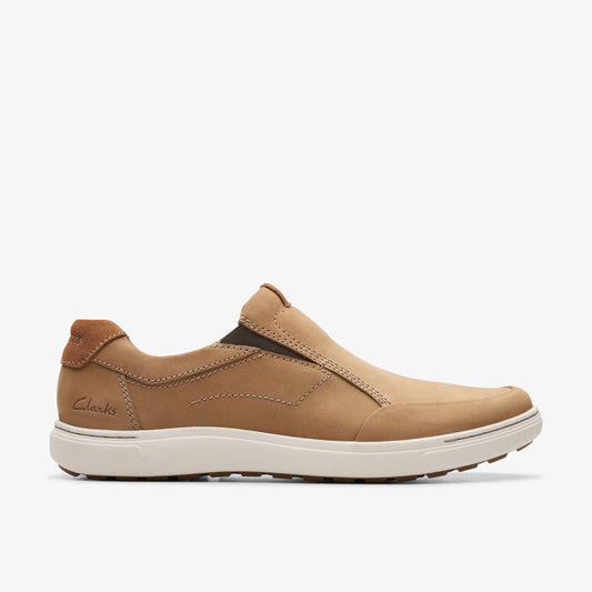 CLARKS | 男士休闲鞋 | MAPSTONE STEP SAND NUBUCK | 浅褐色的