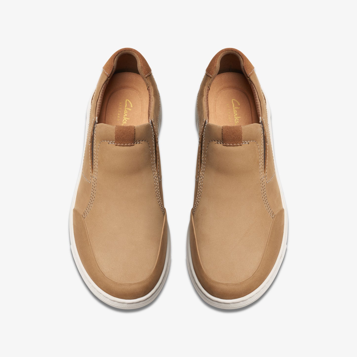 CLARKS | أحذية غير رسمية للرجال | MAPSTONE STEP SAND NUBUCK | اللون البيج