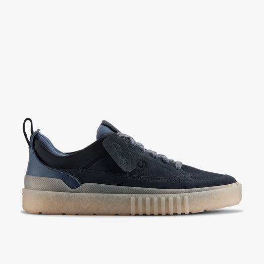 CLARKS | MEN'S CASUAL SHOES | SOMERSET LACE NAVY SUEDE | BLUE