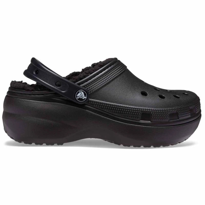 CROCS | MULES Y ZUECOS | MUJER | CLASSIC PLATFORM LINED W | NEGRO