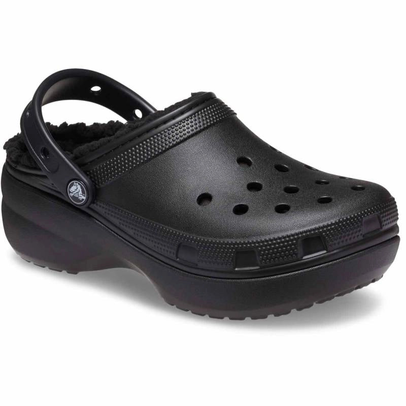 CROCS | MULES Y ZUECOS | MUJER | CLASSIC PLATFORM LINED W | NEGRO