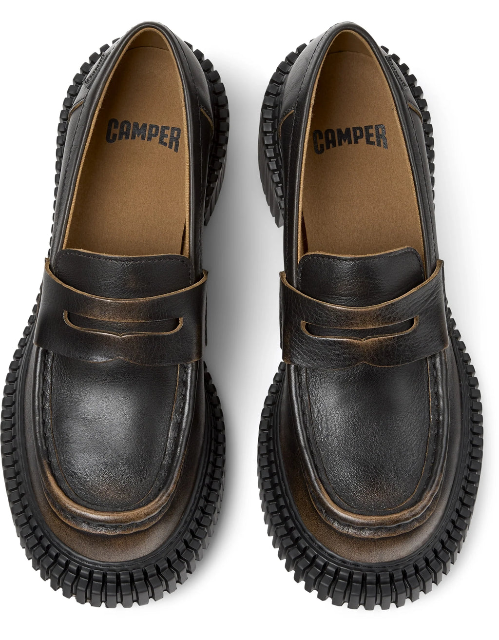 CAMPER Pix London, svart loafers för dam hos Tascón