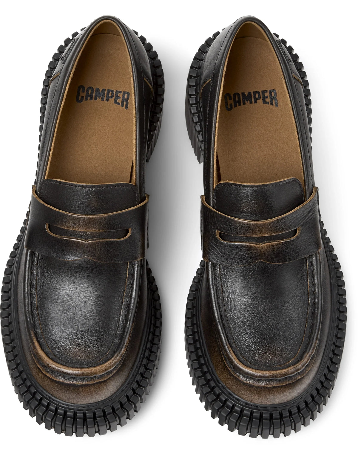 CAMPER Pix London, svart loafers för dam hos Tascón