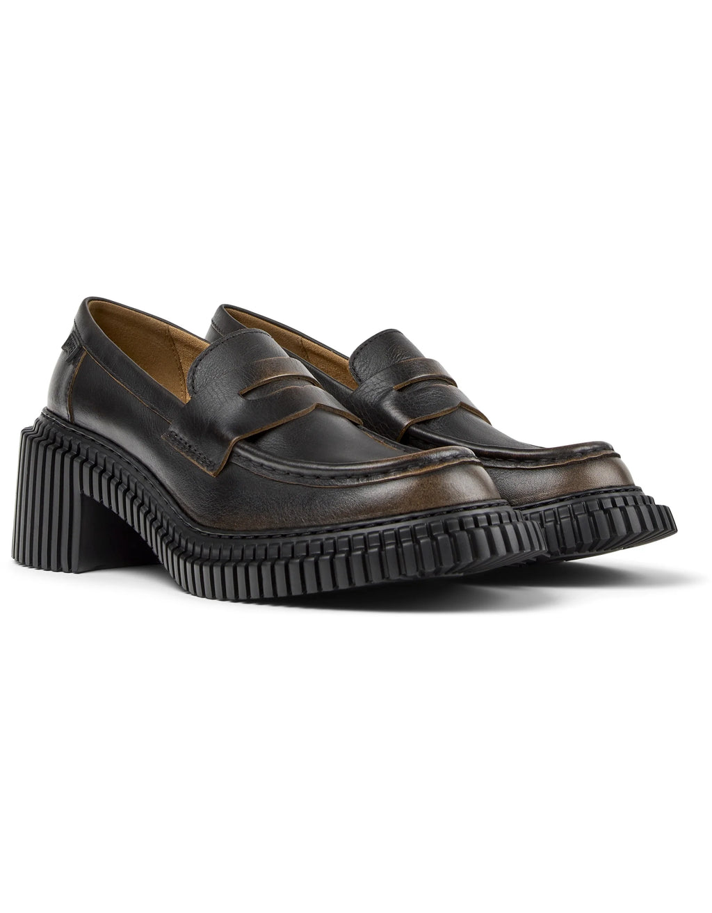 CAMPER Pix London, svart loafers för dam hos Tascón