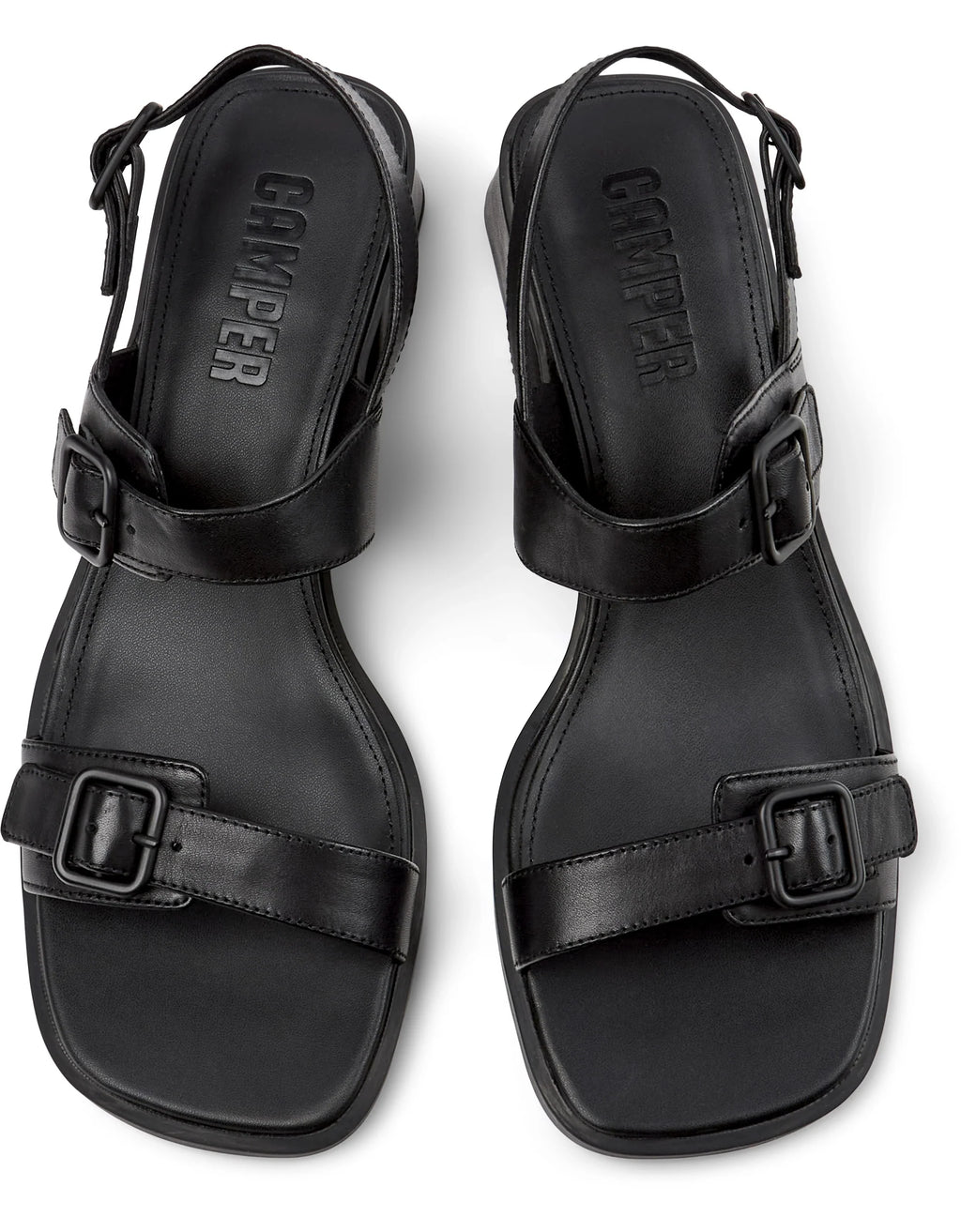 CAMPER Kora Sandal, zwart sandalen voor dames bij Tascón