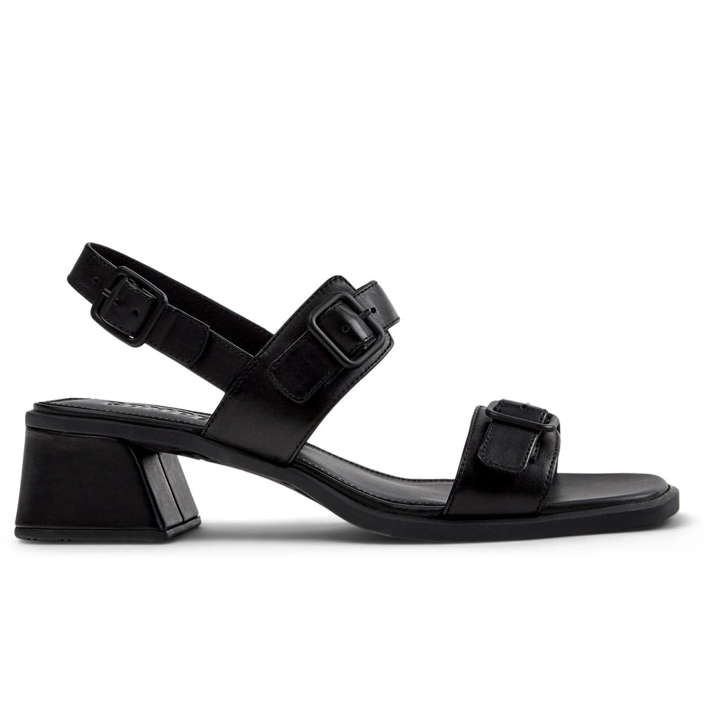 CAMPER Kora Sandal, zwart sandalen voor dames bij Tascón