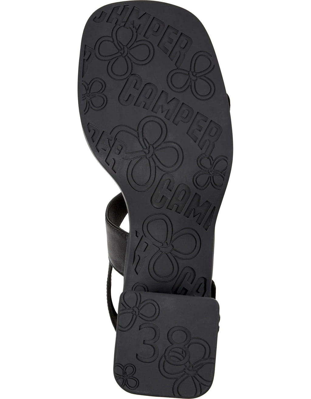 CAMPER Kora Sandal, zwart sandalen voor dames bij Tascón