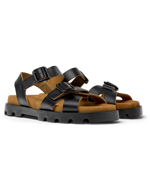 CAMPER Brutus Sandal: أسود صنادل للنساء