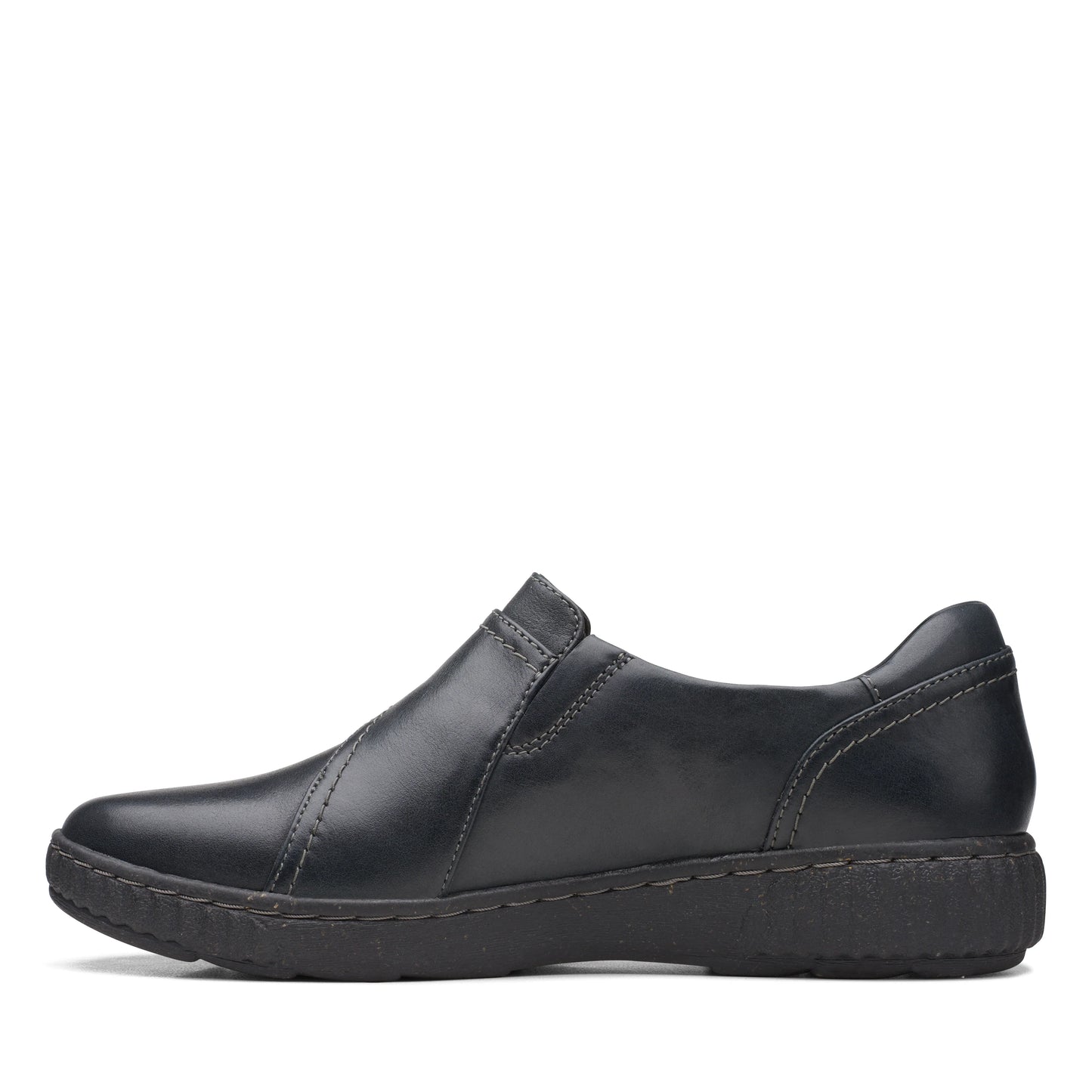 CLARKS | ZAPATOS SIN CORDONES ON SHOES MUJER | CAROLINE PEARL BLACK LEATHER | NEGRO