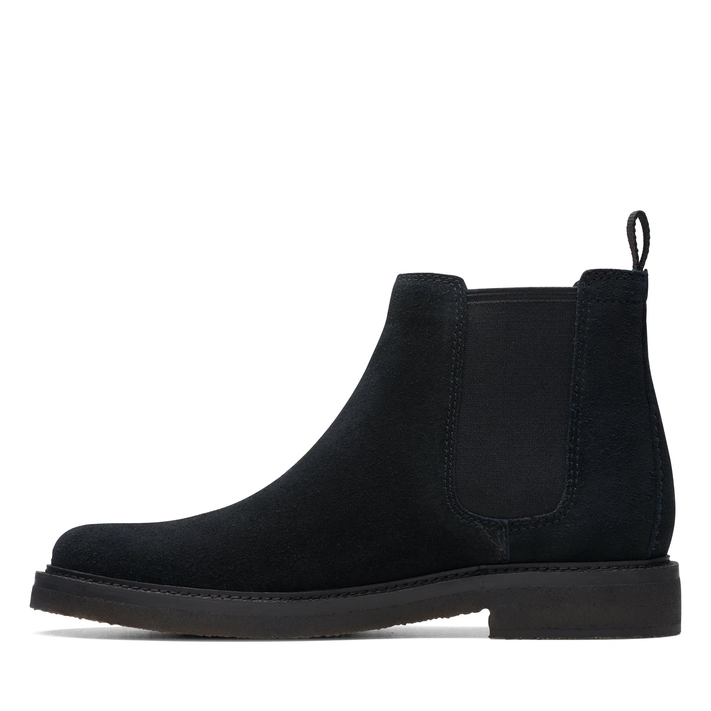 CLARKS | 切尔西男士靴子 | CLARKDALE EASY BLACK SUEDE | 黑色的