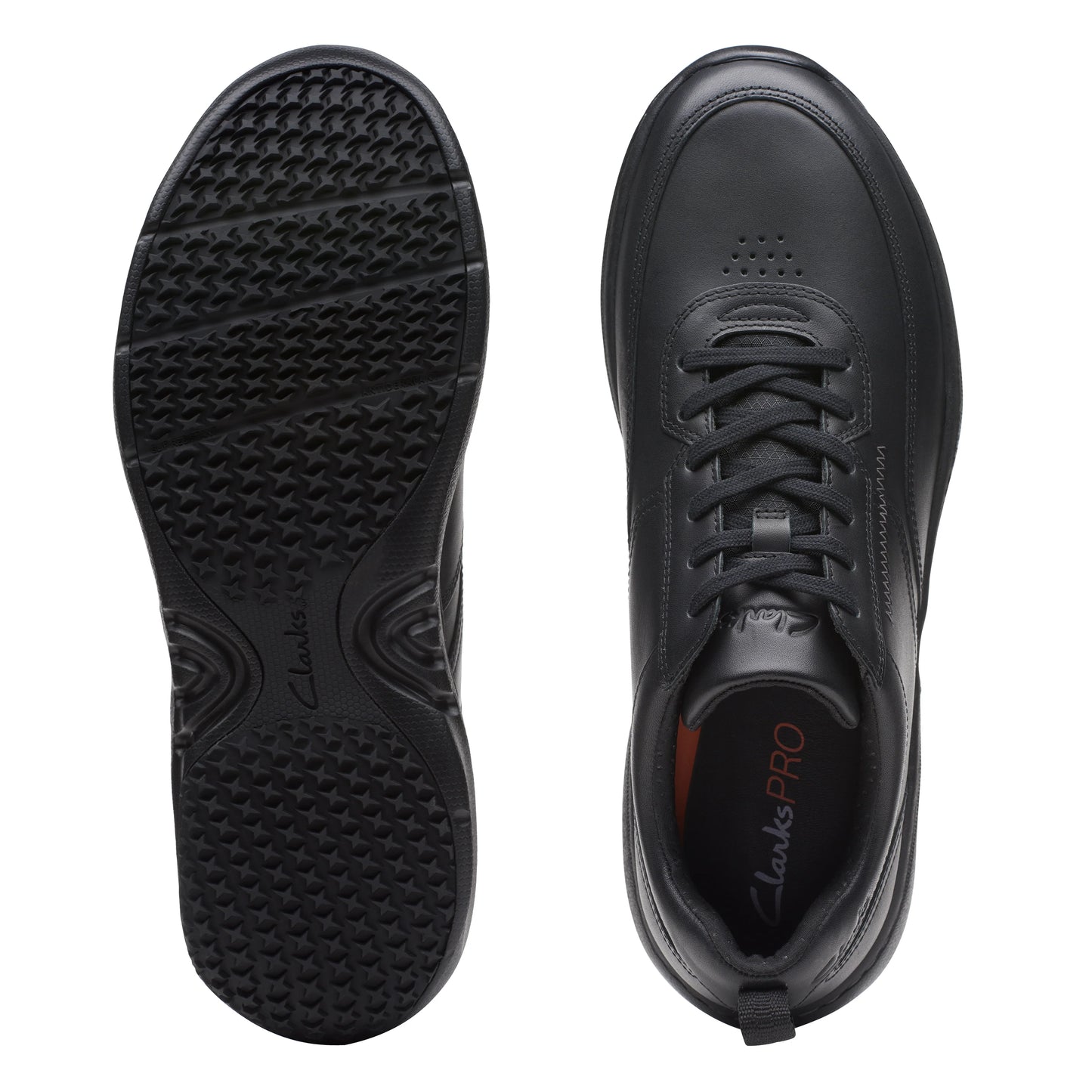 CLARKS | पुरुषों के डर्बी जूते | CLARKS PRO LACE BLACK LEATHER | काला