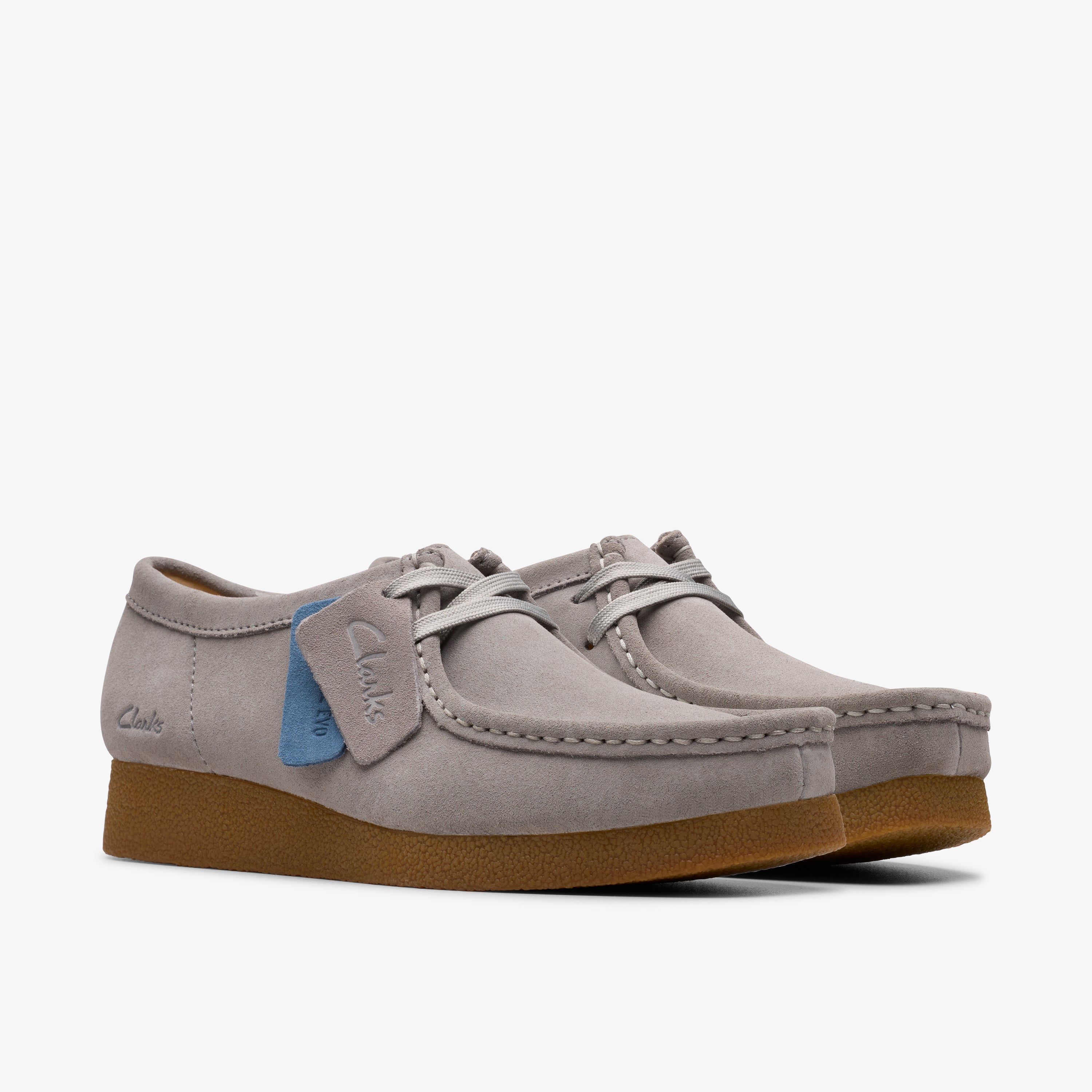 Zapatos Casual De La Marca Clarks  Para Mujer Modelo Wallabeeevosh Dark Grey Suede