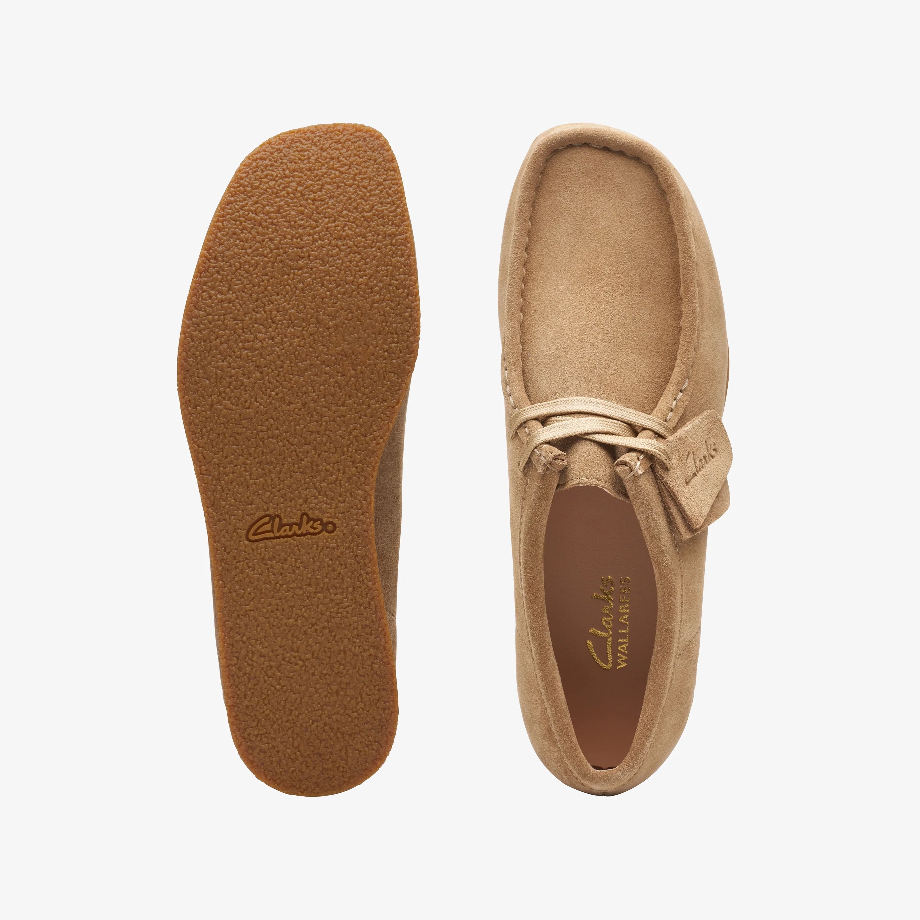 Zapatos Casual De La Marca Clarks  Para Mujer Modelo Wallabeeevosh Dark Sand Suede En Color Marrón