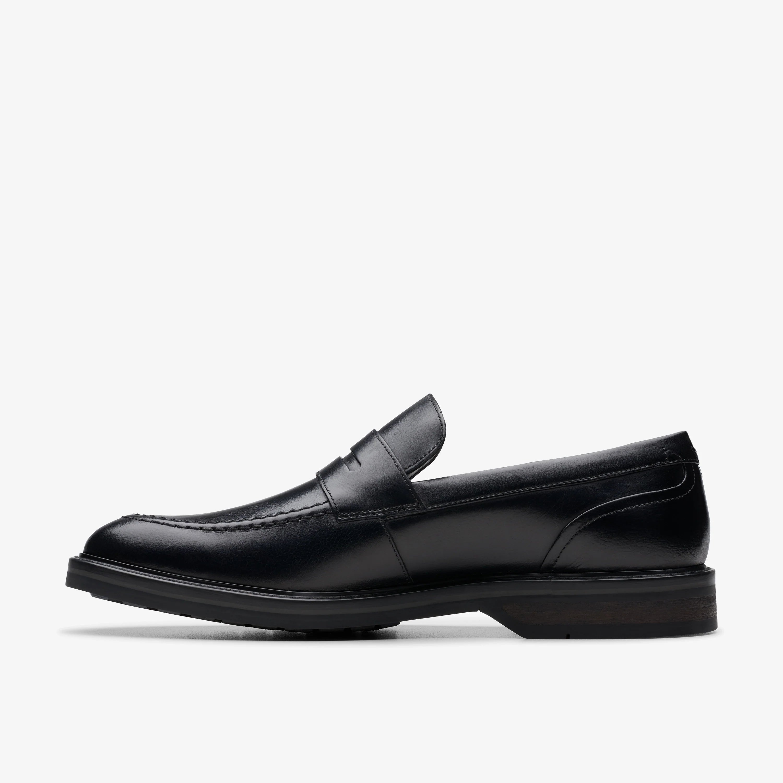 Zapatos Casual De La Marca Clarks  Para Hombre Modelo Aldwin Step Black Leather En Color Negro