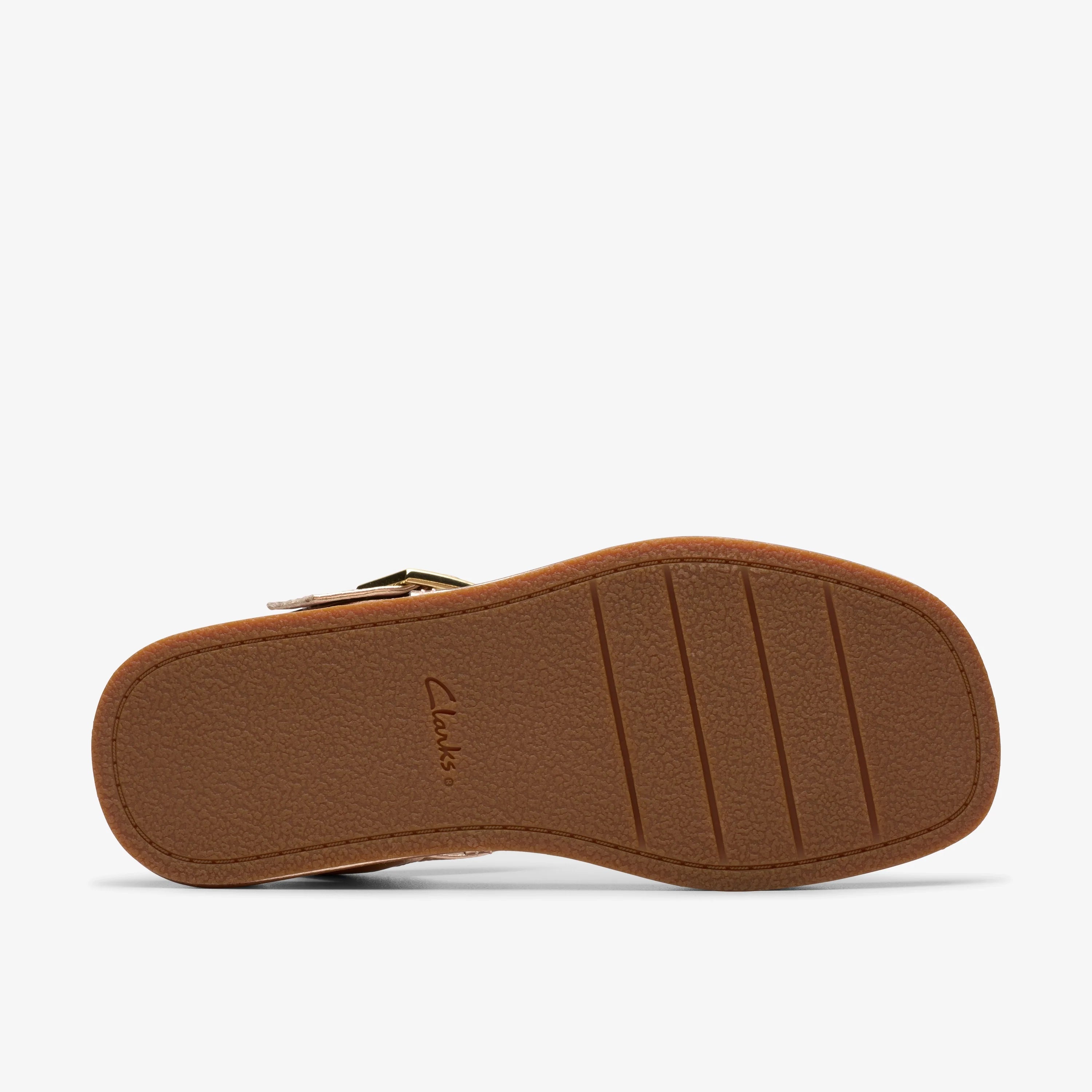 Sandalias De La Marca Clarks  Para Mujer Modelo Alda Strap Copper Metallic