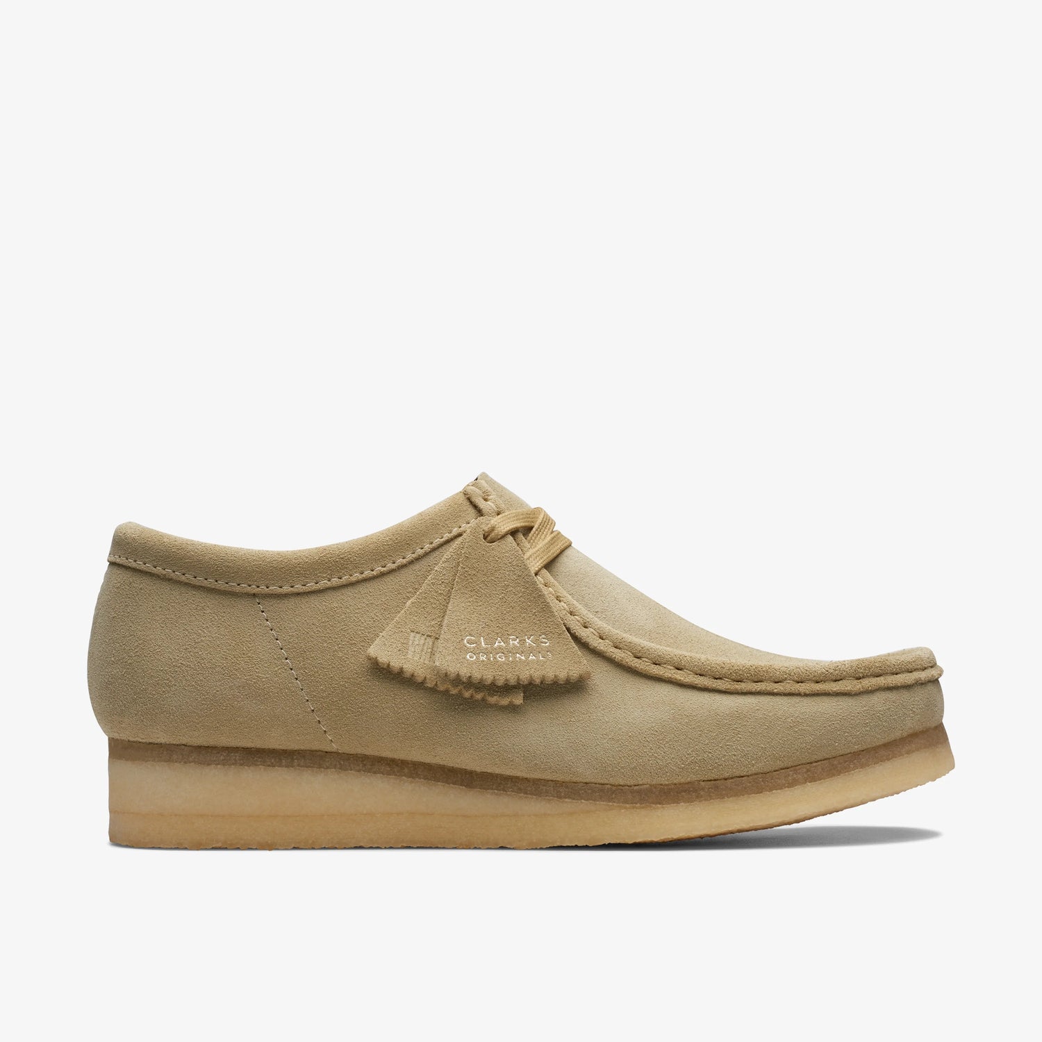Zapatos Casual De La Marca Clarks  Para Hombre Modelo Wallabee Maple Suede En Color Beige