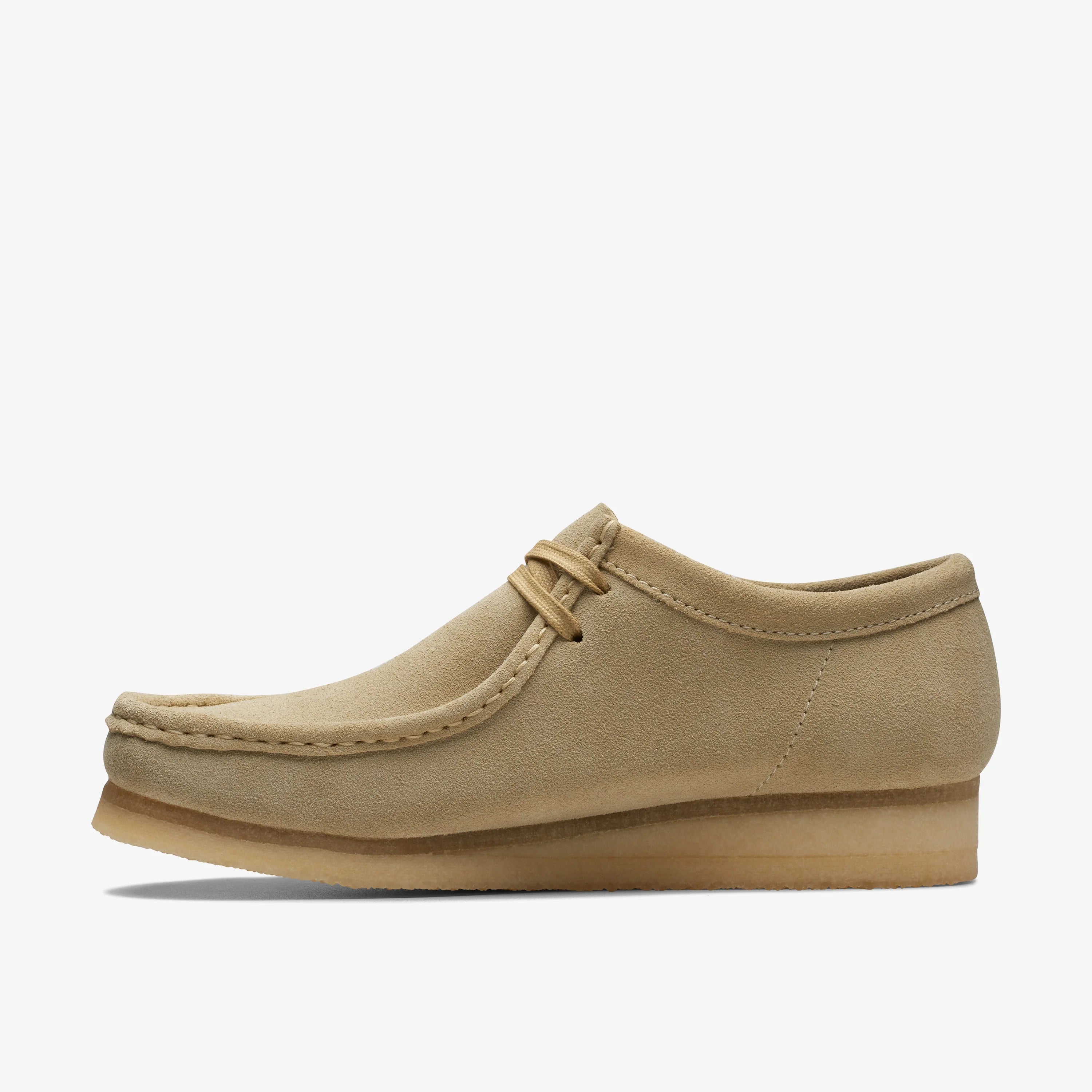 Zapatos Casual De La Marca Clarks  Para Hombre Modelo Wallabee Maple Suede En Color Beige