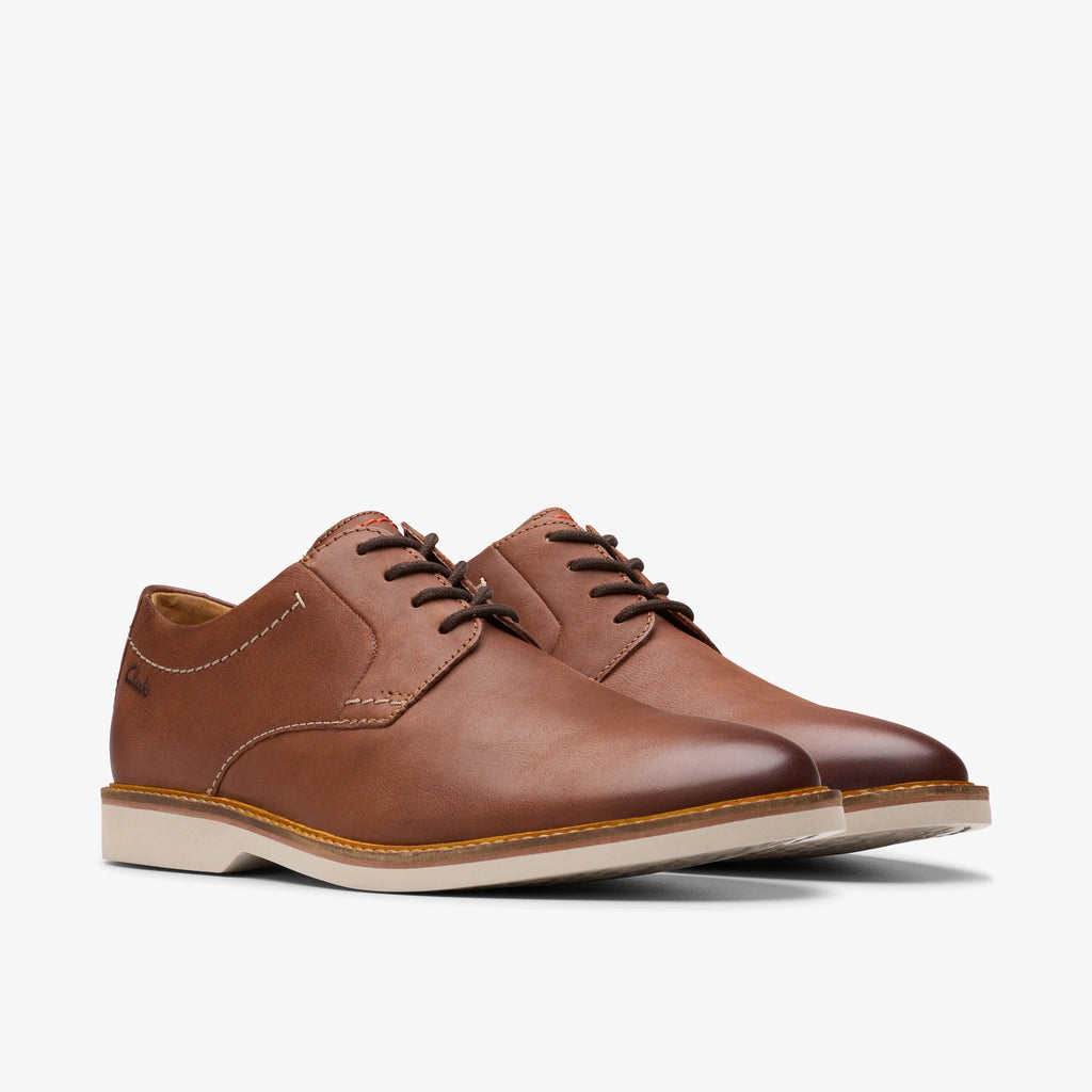 Zapatos Casual De La Marca Clarks  Para Hombre Modelo Atticus Ltlace Dark Tan Lea En Color Marrón