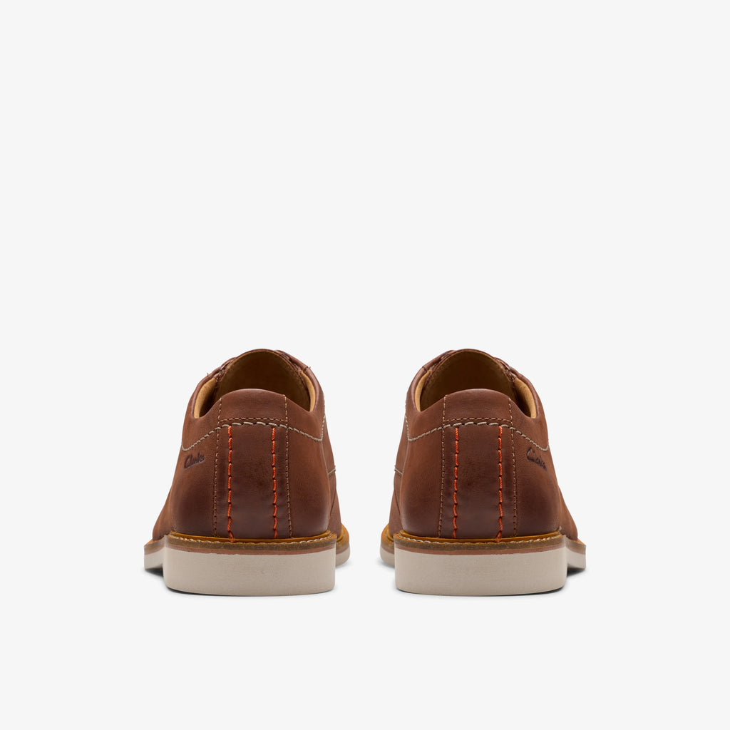 Zapatos Casual De La Marca Clarks  Para Hombre Modelo Atticus Ltlace Dark Tan Lea En Color Marrón