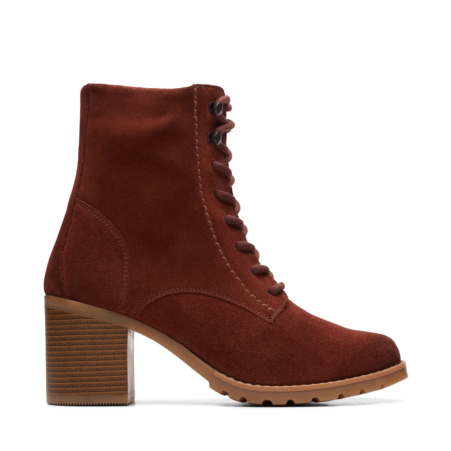 CLARKS | BOTAS MUJER | CLARKWELL LACE BRITISHTANWLINED | MARRÓN