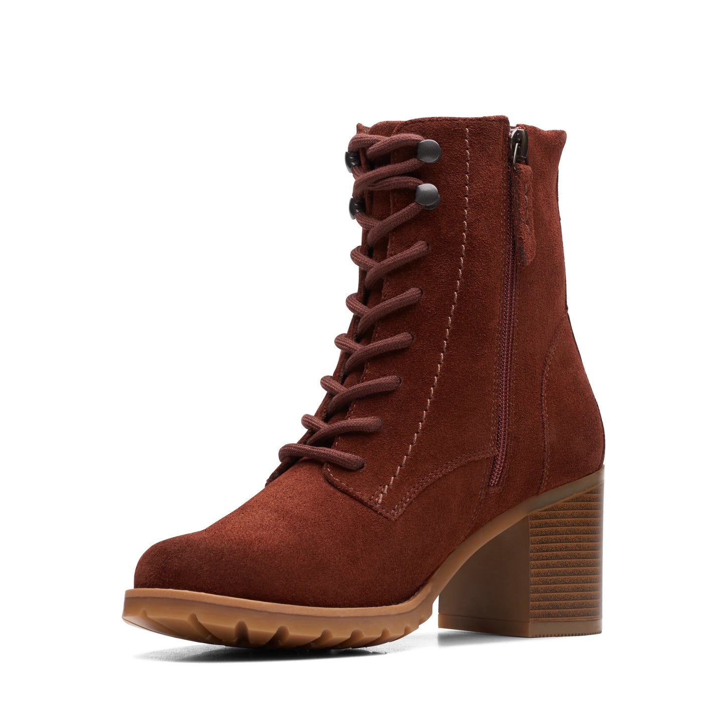CLARKS | BOTAS MUJER | CLARKWELL LACE BRITISHTANWLINED | MARRÓN