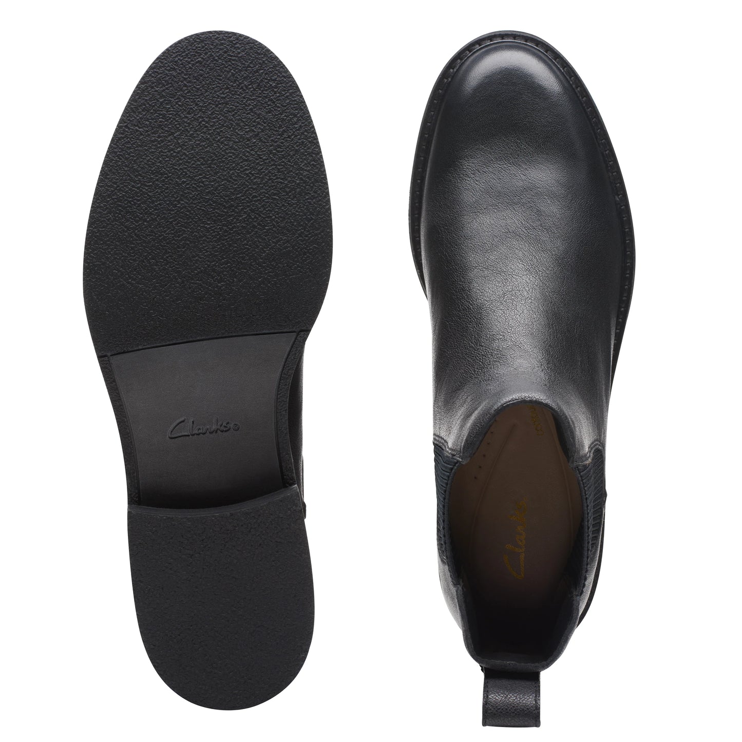 CLARKS | BOTINES CHELSEA MUJER | COLOGNE ARLO2 BLACK LEATHER | NEGRO